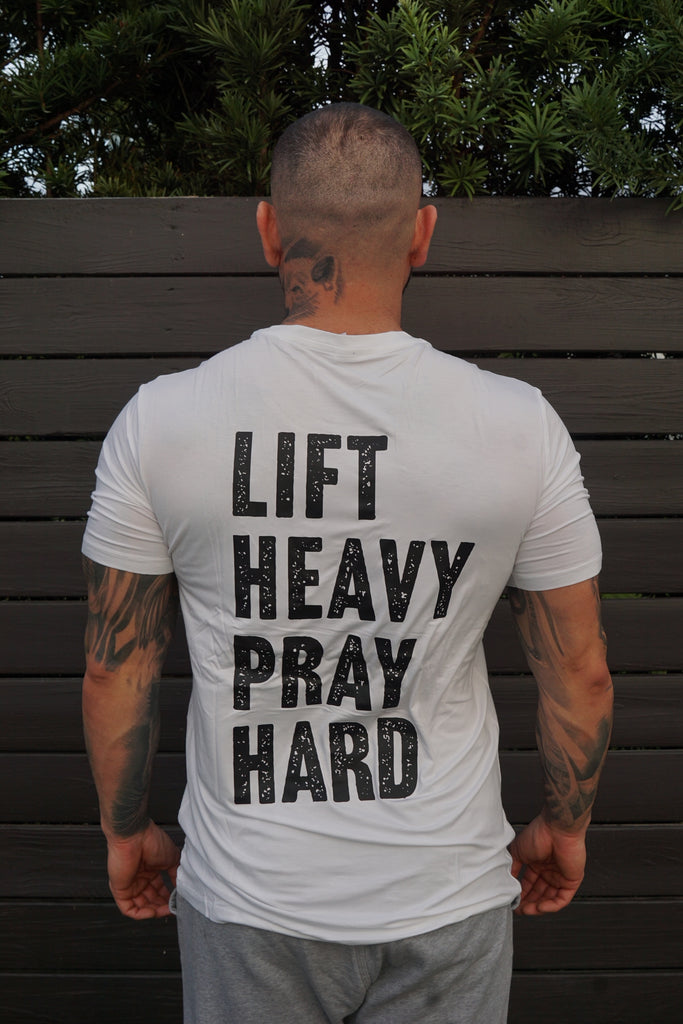 Lift Heavy Pray Hard oversized shirt